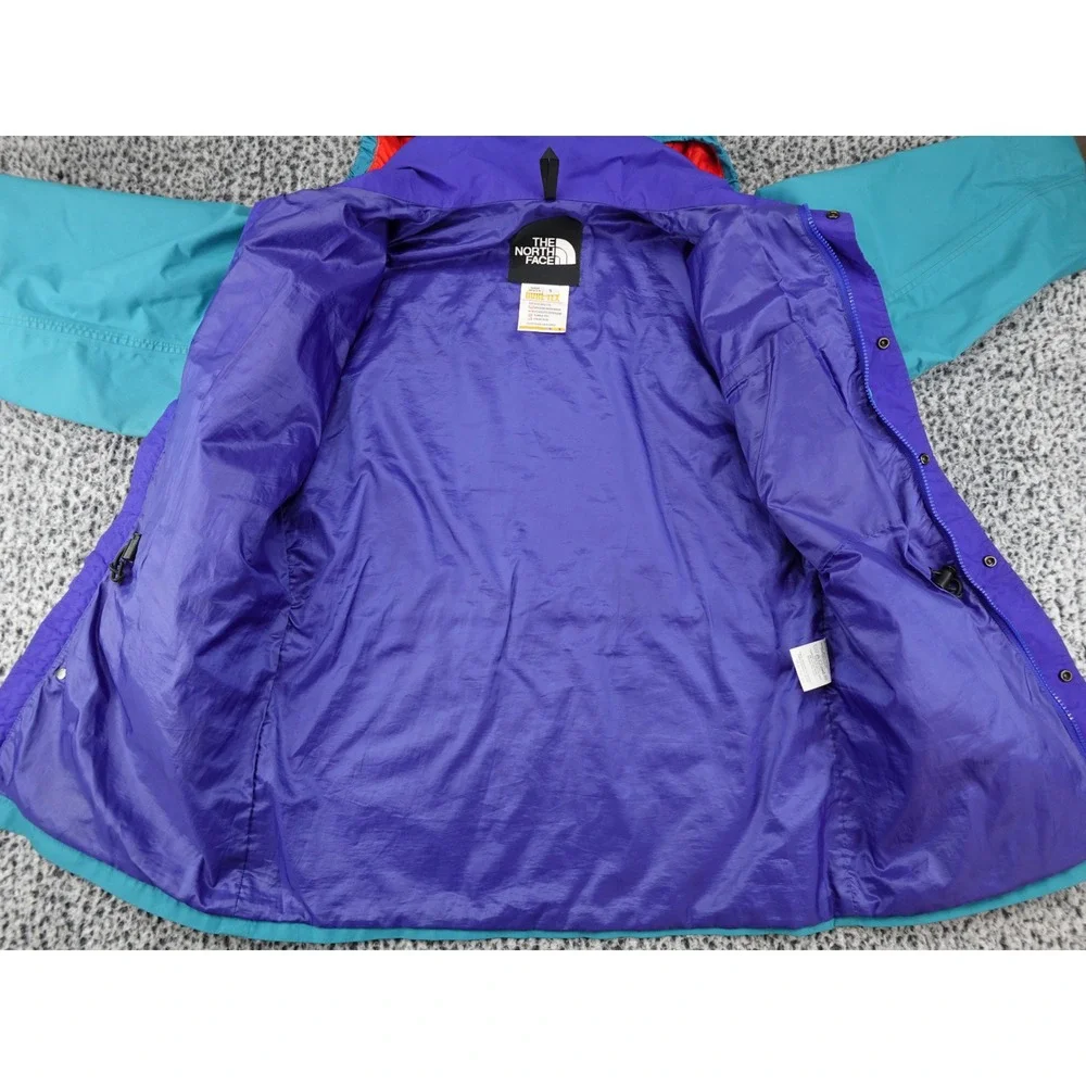 The North Face Mountain Light Jacket Mens Small Teal Purple Good Vintage 90s USA